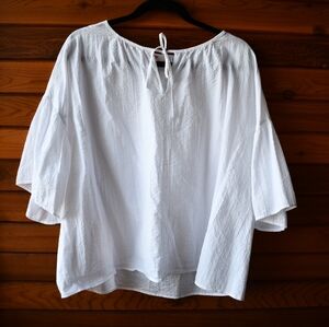 Levi's Cotton Gauze Flowy White Top